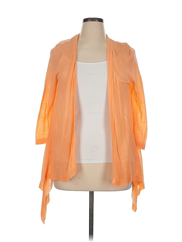 Pre-owned Chico's Cardigan Sweater In Orange