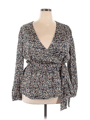 CaralynMirand X The Drop Long Sleeve Blouse (view 1)