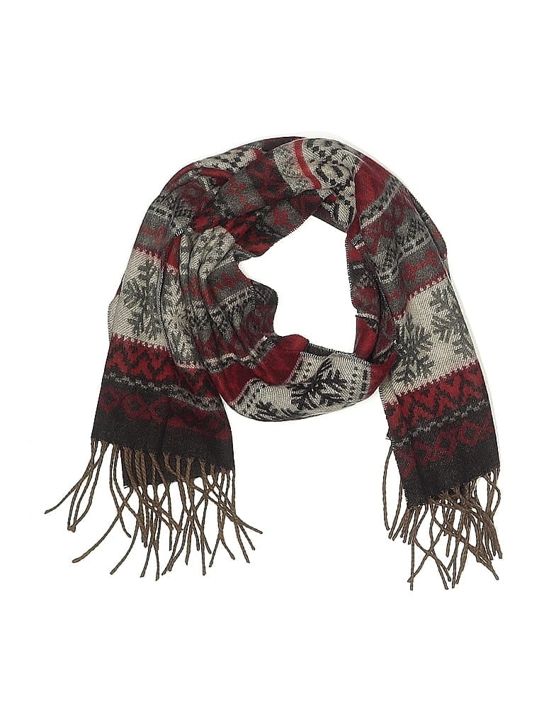 Pre-owned Unbranded Scarf In Red