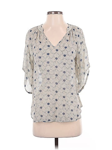 Fei 3/4 Sleeve Silk Top (view 1)