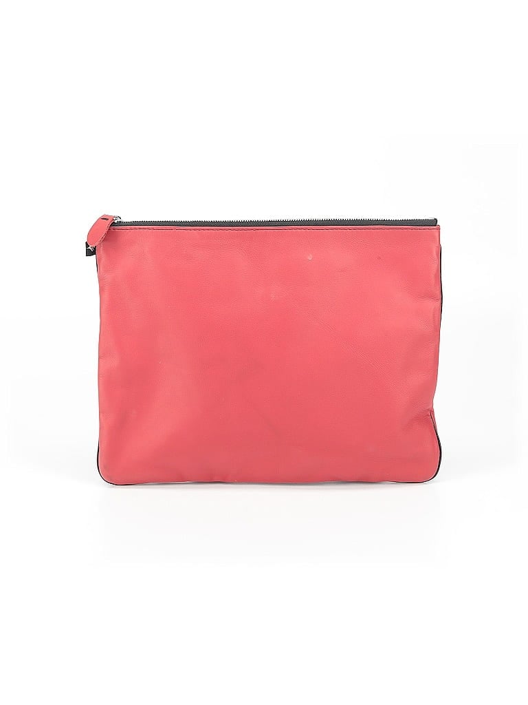 Pre-owned Newbark Leather Clutch In Red