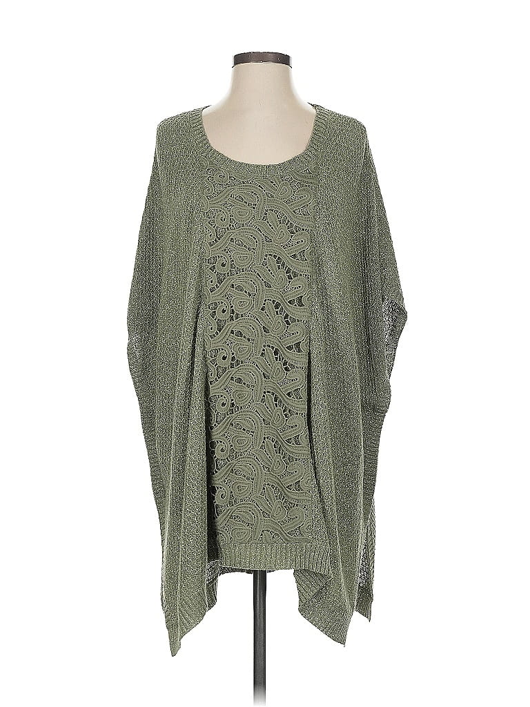 Pre-owned Chico's Pullover Sweater In Green