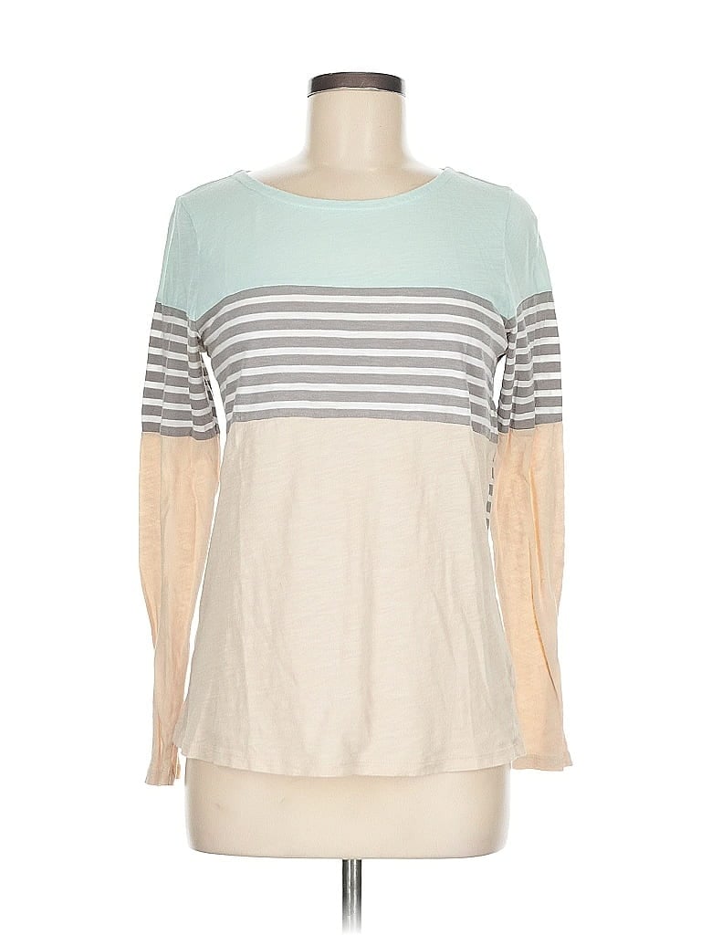 Pre-owned Gap 3/4 Sleeve T-shirt In White