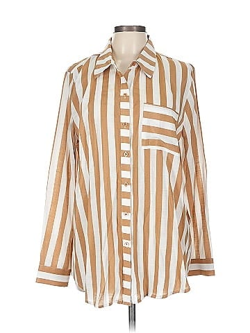 Studio 3/4 Sleeve Button-Down Shirt (view 1)