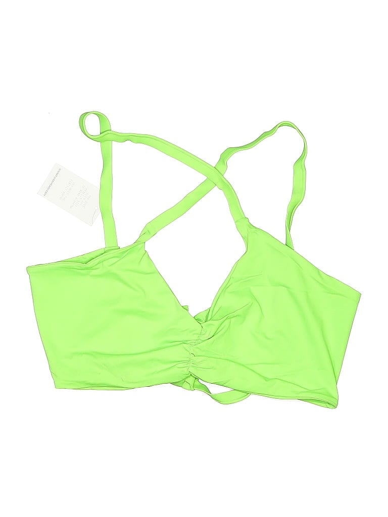 Fused Hawaii Swimsuit Top Green Swimwear In Green