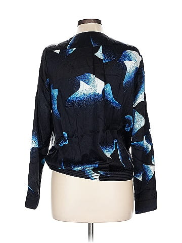 Diane von Furstenberg Long Sleeve Silk Top (view 2)