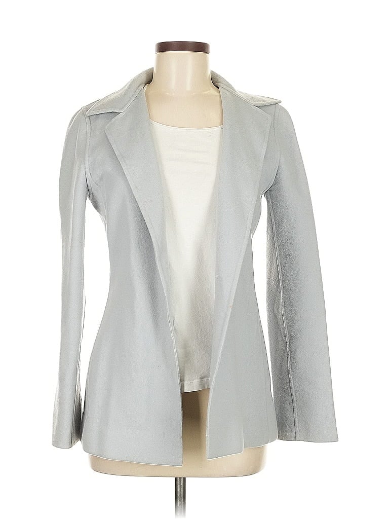 Pre-owned Linda Allard Ellen Tracy Cardigan Sweater In Silver