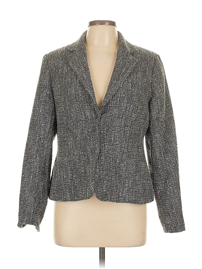 Pre-owned Coldwater Creek Blazer Jacket In Gray