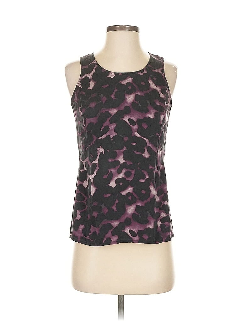 Pre-owned Ann Taylor Sleeveless Top Purple Halter Neckline Tops