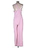 NBD 100% Polyester Solid Pink Jumpsuit Size L - photo 2