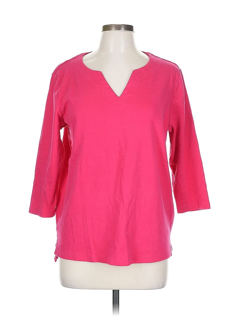 Pre-owned Orvis 3/4 Sleeve T-shirt In Pink