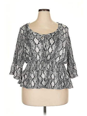 Eye Candy 3/4 Sleeve Blouse (view 1)