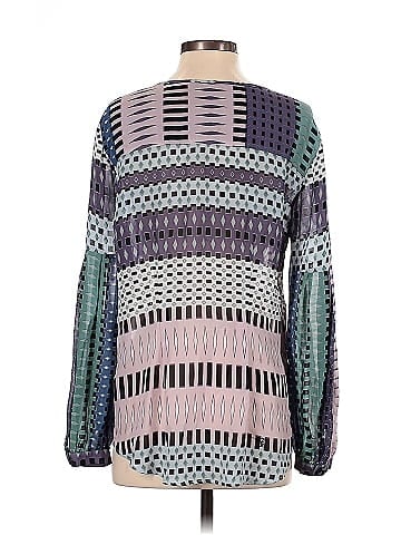Hale Bob Long Sleeve Silk Top (view 2)