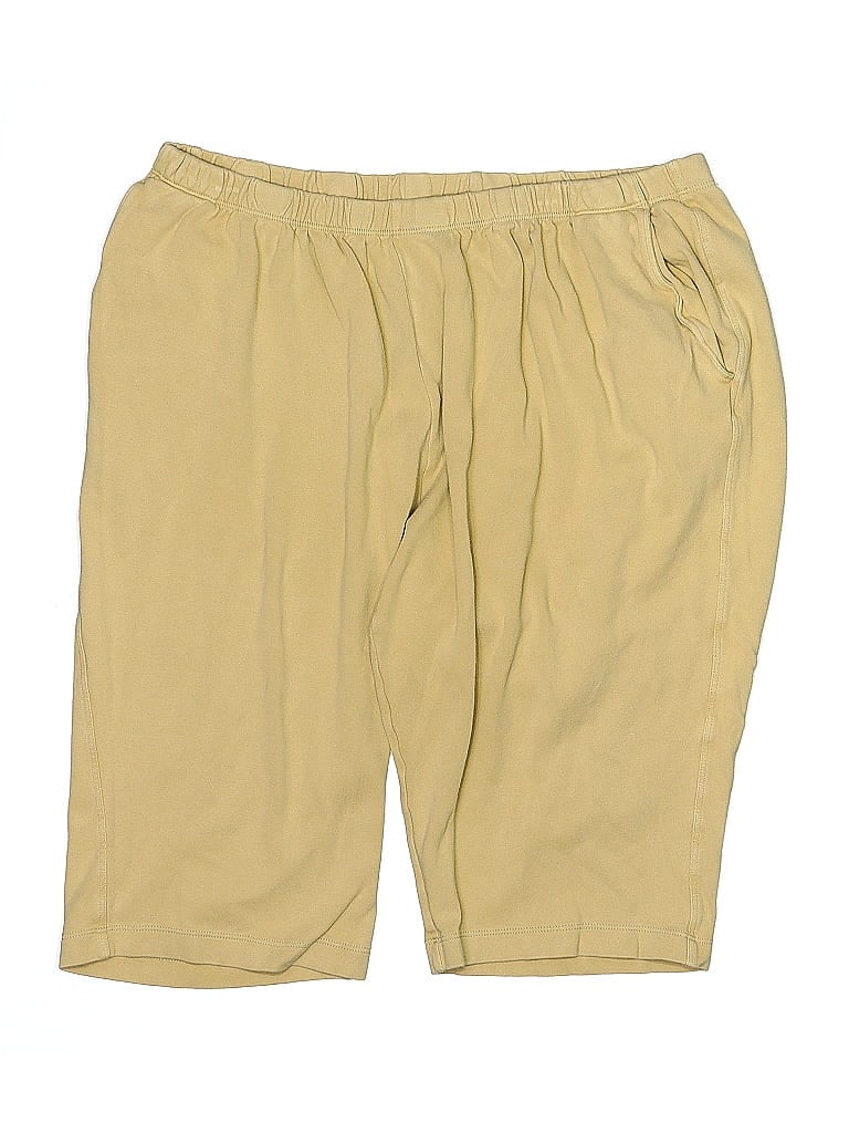 Pre-owned Lands' End Khaki Shorts In Yellow
