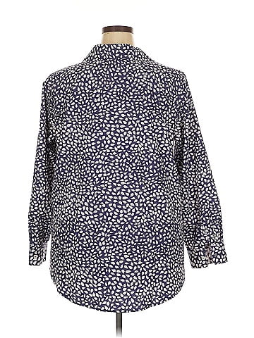 Foxcroft 3/4 Sleeve Button-Down Shirt (view 2)