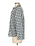 Vineyard Vines 100% Polyester Plaid Blue Long Sleeve Blouse Size 0 - photo 5