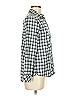 Vineyard Vines 100% Polyester Plaid Blue Long Sleeve Blouse Size 0 - photo 4