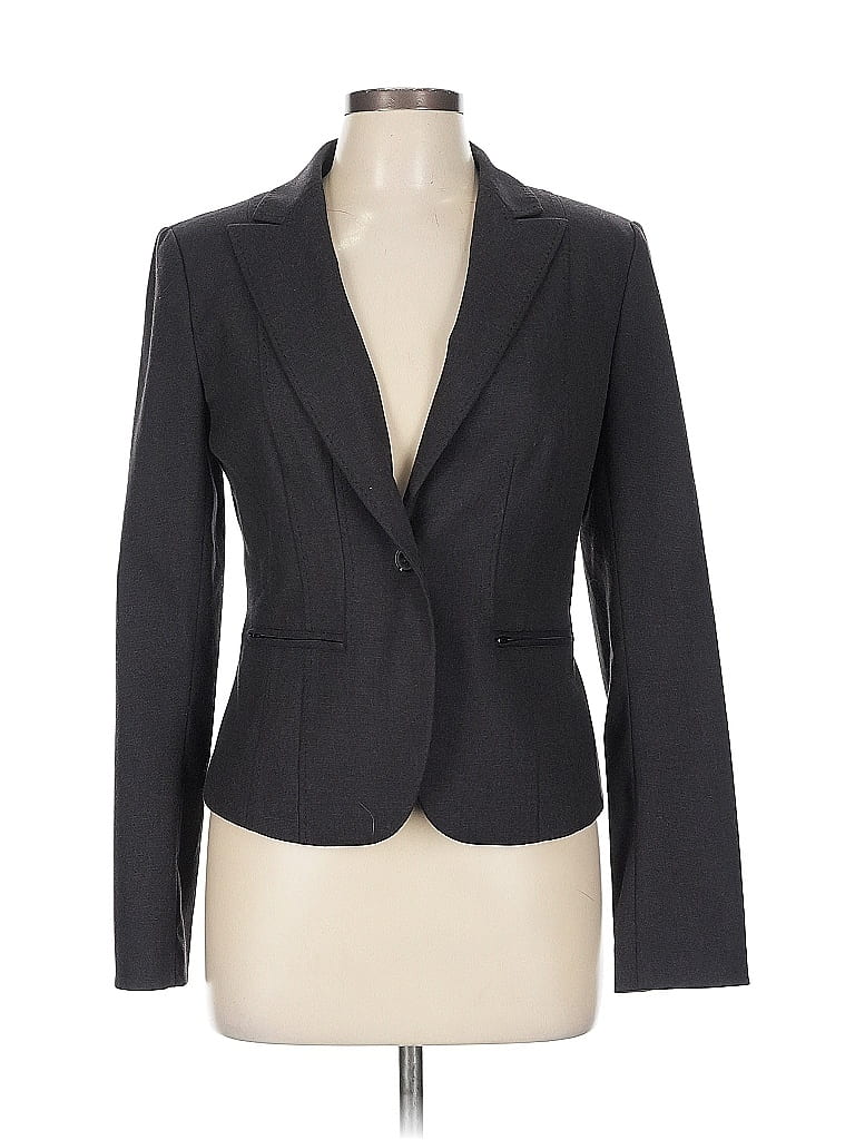 Pre-owned Halogen Blazer Jacket In Gray