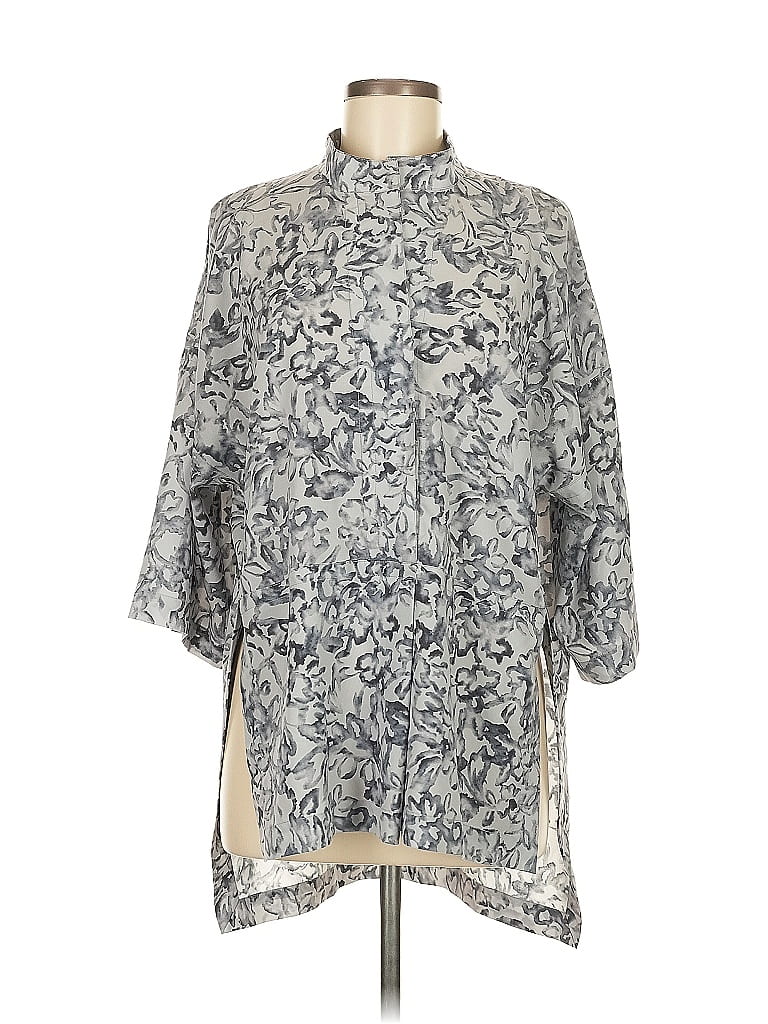 Click to view more detailed imagery on our partner's website Pre-owned Victor Alfaro Collective 3/4 Sleeve Blouse In Gray
