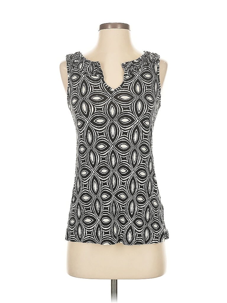 Pre-owned Banana Republic Factory Store Tank Top Black Keyhole Neckline Tops