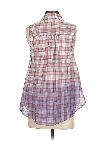 En Creme Sleeveless Button-Down Shirt (view 2)