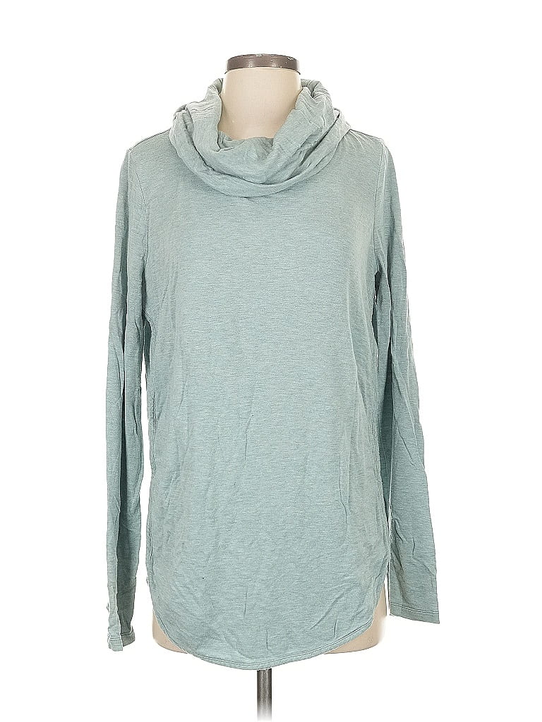 Pre-owned Lou & Grey Turtleneck Sweater In Blue