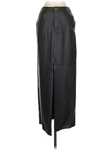 All Things Golden Faux Leather Skirt (view 1)
