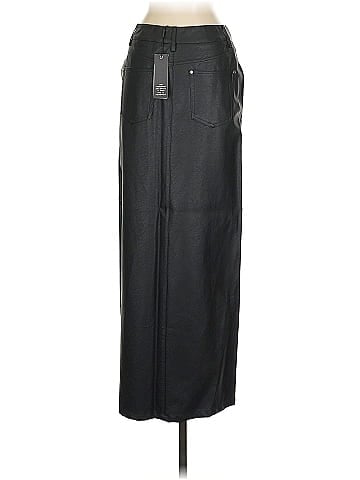 All Things Golden Faux Leather Skirt (view 2)