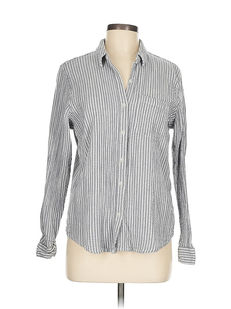 UNIVERSAL THREAD Pre-owned Long Sleeve Button Down Shirt In Gray