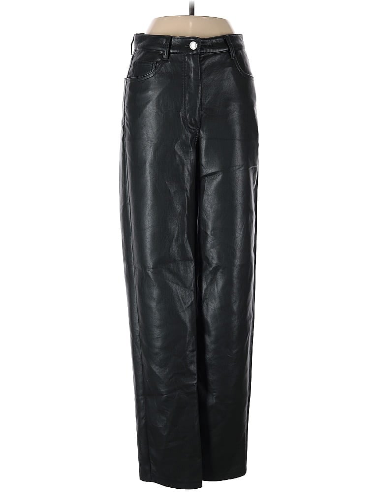 Pre-owned Wilfred Faux Leather Pants In Black