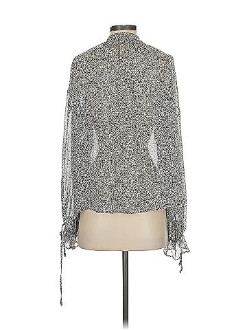 Anine Bing Long Sleeve Silk Top (view 2)