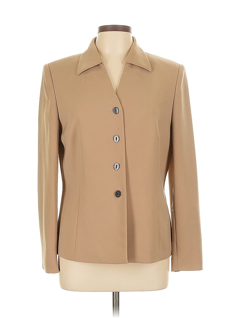 Pre-owned Le Suit Blazer Jacket In Brown