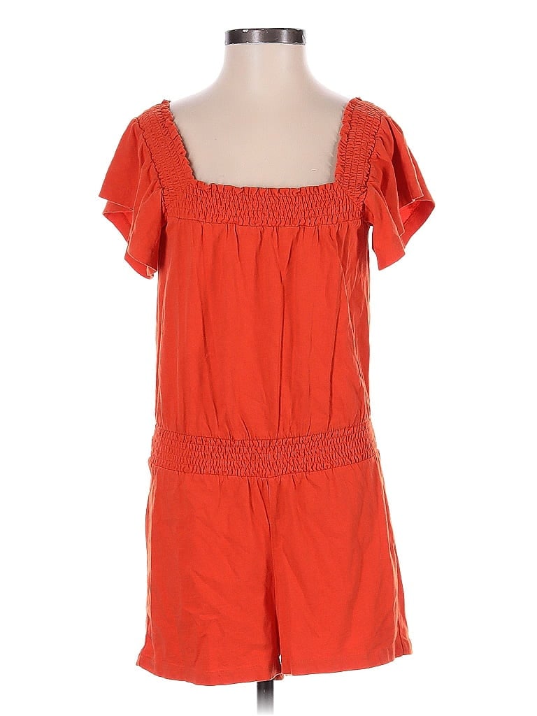 Pre-owned J.crew Factory Store Romper In Orange