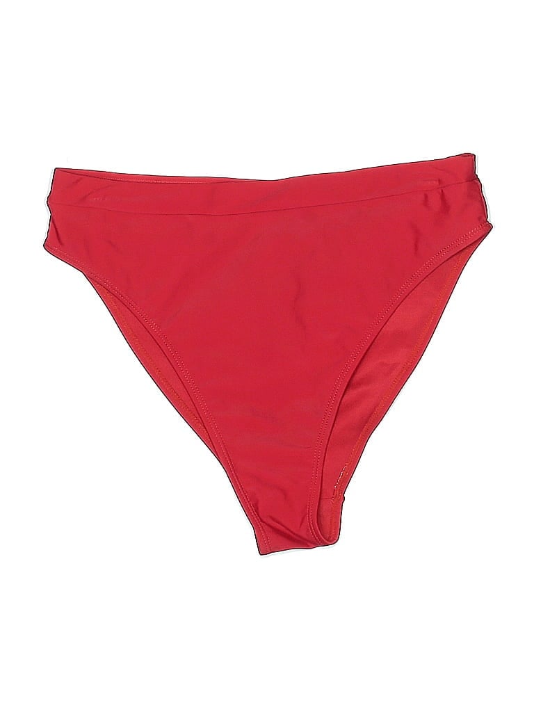 Pre-owned Missguided Swimsuit Bottoms In Red