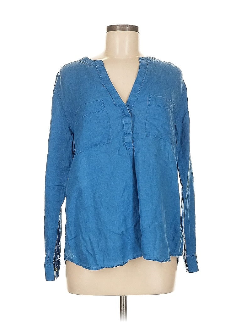 Click to view more detailed imagery on our partner's website Pre-owned Ann Taylor Long Sleeve Blouse In Blue