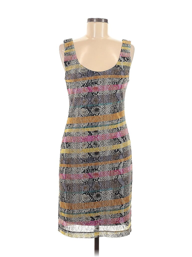 Pre-owned Bar Iii Cocktail Dress In Gray