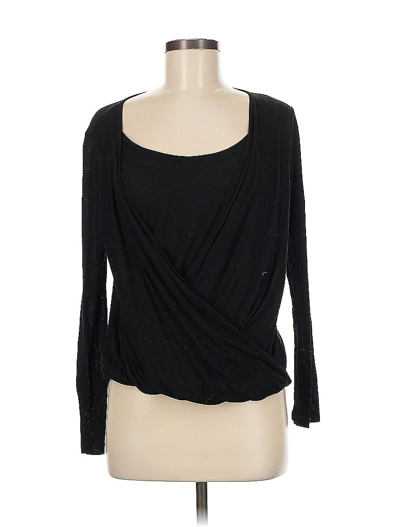 Click to view more detailed imagery on our partner's website Pre-owned Splendid 3/4 Sleeve T-shirt In Black