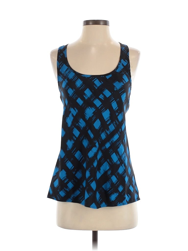Pre-owned Theory Sleeveless Top Blue Square Neckline Tops