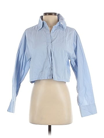 Open Edit 3/4 Sleeve Button-Down Shirt (view 1)