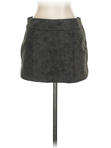 We the Free Faux Leather Skirt (view 2)