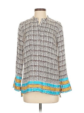 J.Crew Collection Long Sleeve Silk Top (view 1)