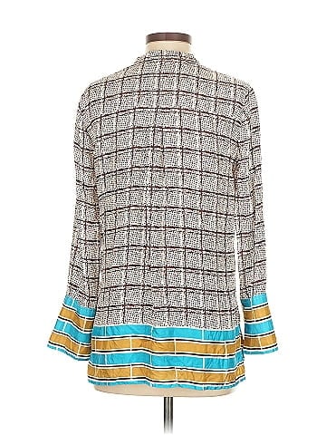 J.Crew Collection Long Sleeve Silk Top (view 2)