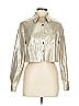 ASOS 100% Polyester Metallic Silver Jacket Size 6 - photo 1