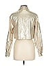 ASOS 100% Polyester Metallic Silver Jacket Size 6 - photo 2