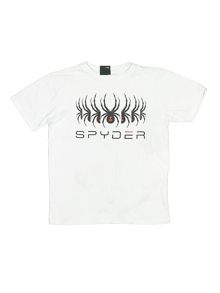 Pre-owned Spyder Kids' Short Sleeve T-shirt In White