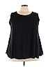 Avenue Black Sleeveless T-Shirt Size 26 - 28 Plus - photo 1