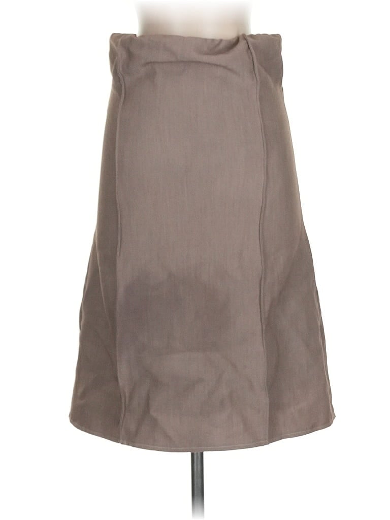 Dissh Solid Brown Tan Casual Skirt Size 4 - photo 1