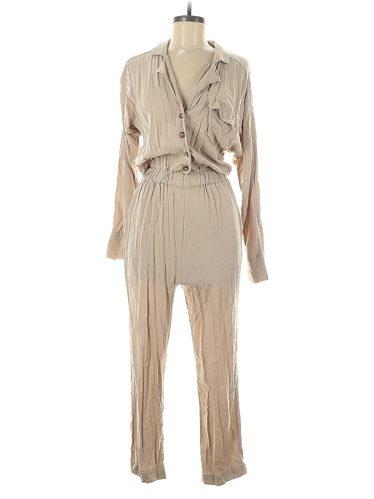 Pre-owned Express X Olivia Culpo Jumpsuit In Brown