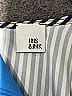 Iris & Ink 100% Polyester Stripes Blue 3/4 Sleeve Blouse Size 10 - photo 6