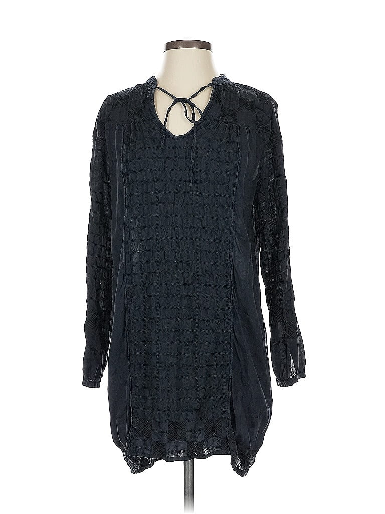 Pre-owned Burning Torch Casual Dress In Black